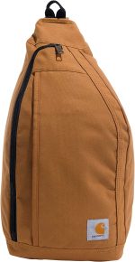 Carhartt Mono Sling Backpack, Unisex Crossbody Bag for Travel and Hiking, Carhartt Brown - Image 2